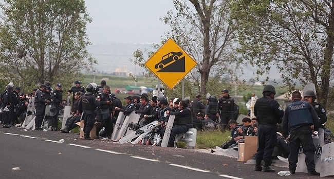 Policías exigen sanciones contra exdirectivos de SSP por caso Chalchihuapan