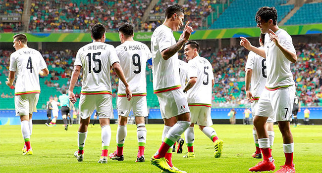 El tri olímpico golea 5-1 a Fiji y es cabeza de grupo en Río. Foto: Medio Tiempo