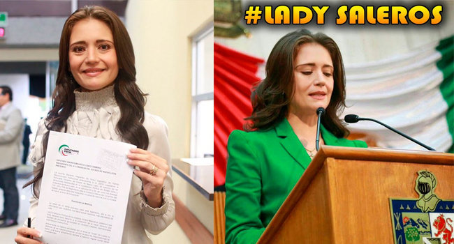 Llama #LadySaleros a diputada local de Monterrey. Foto: Especial