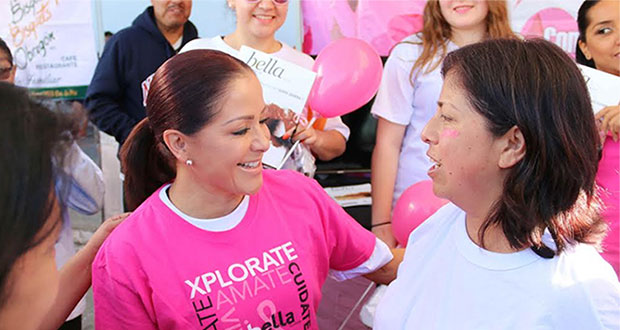 Dinorah López participa en campaña contra el cáncer de mama. Foto: Especial