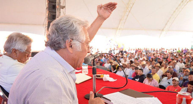 Líder antorchista critica al capitalismo; necesario un cambio. Foto: Especial