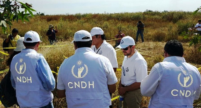 Irregularidades en la inhumación de cuerpos en Tetelcingo: CNDH. Foto: Especial