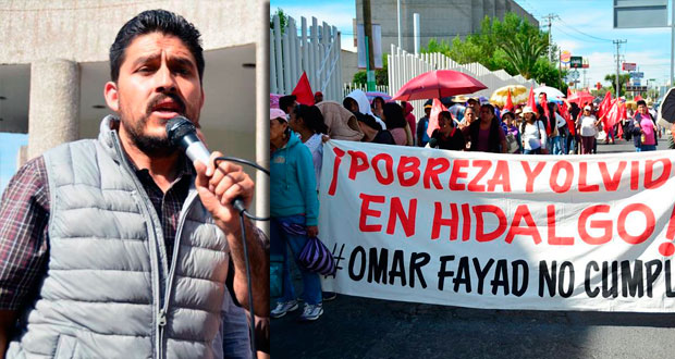 Andrés Pérez Vázquez, integrante del Comité Estatal de Antorcha en Hidalgo