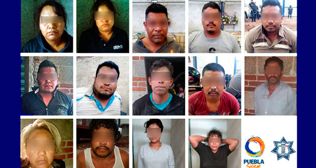 Detienen a 14 presuntos huachicoleros