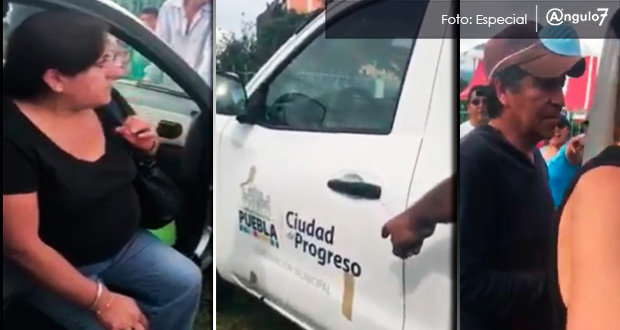 Exhiben a supuestos trabajadores de la Segom robando víveres