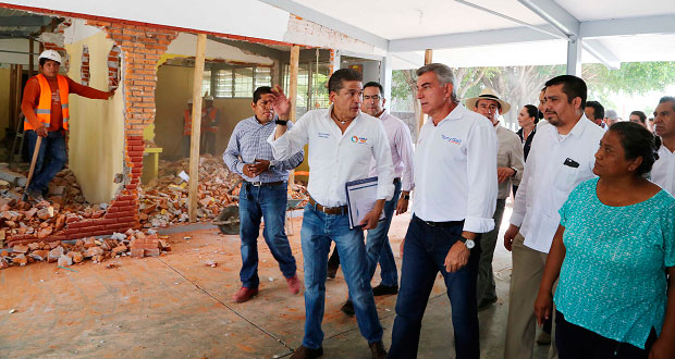 En Chietla, Gali inicia reconstrucción de casas dañadas por sismo