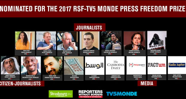 Nominan a Carmen Aristegui al Premio Libertad de Prensa 2017