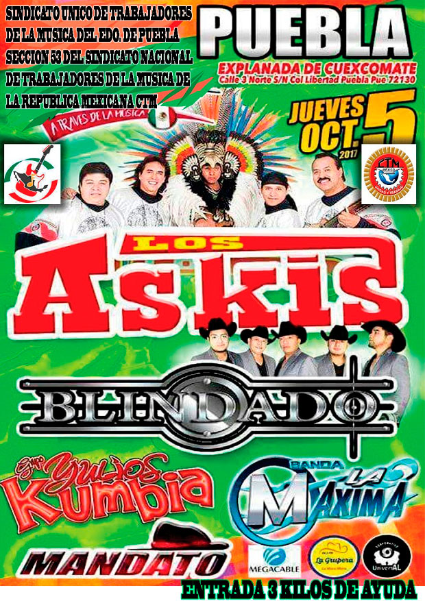 El cartel lo encabezan Los Askis.