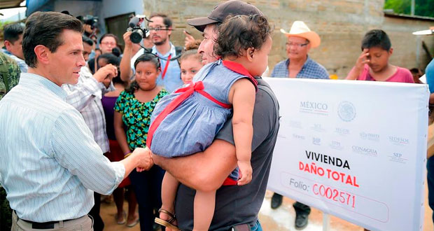 EPN propone a damnificados jugar tandas para reconstruir casas