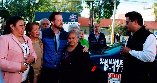 Banck entrega patrulla equipada a vecinos de colonia San Manuel