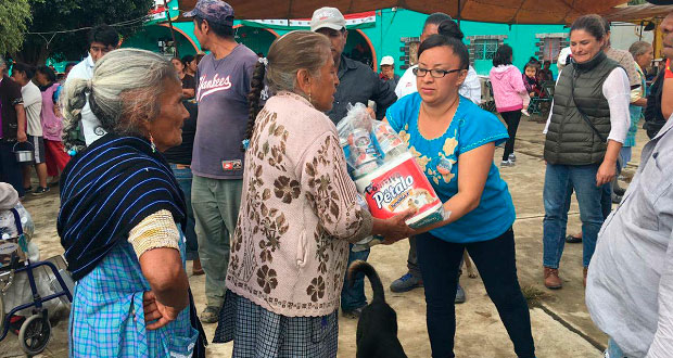 Mexicanos en EU mandan 3 toneladas de víveres a Tochimilco