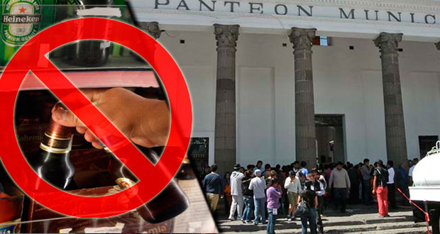 Por temporada, prohíben venta de alcohol fuera de panteones