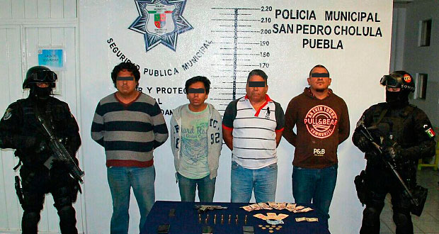 En SPC, detienen a 4 hombres por posesión de arma de fuego