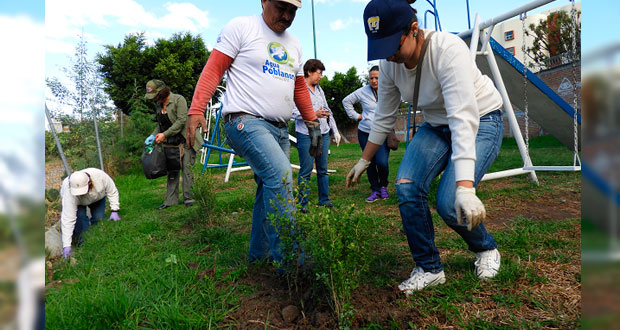 Realizan jornada de limpia en Puebla para evitar inundaciones