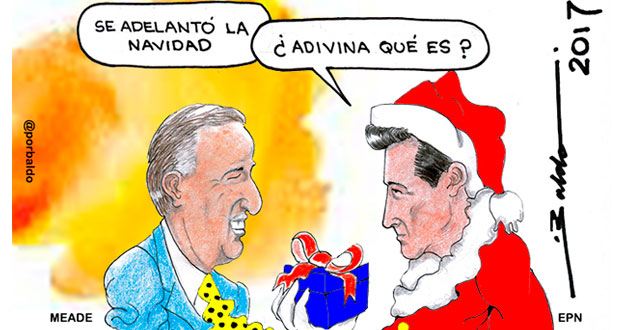 Caricatura: Regalazo de EPN a Meade