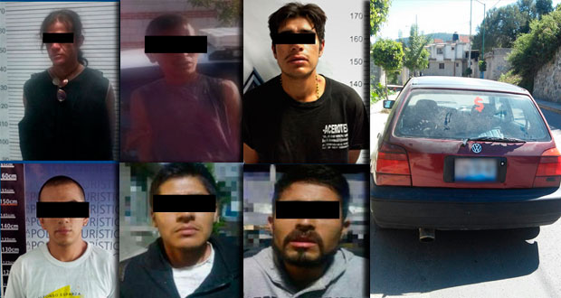 SSP detiene a 6 y recupera 2 automóviles en diversas acciones