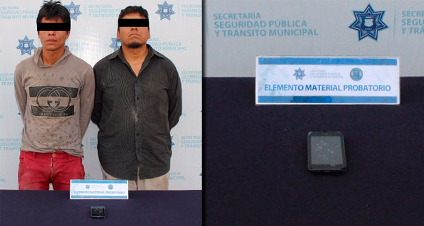 Atrapan a dos presuntos asaltantes en la colonia Libertad