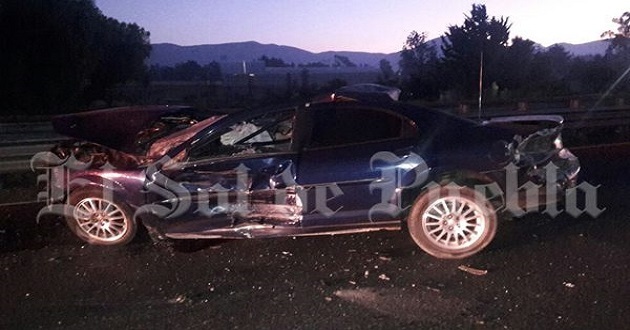 Mueren dos por choque en la autopista Puebla-Orizaba