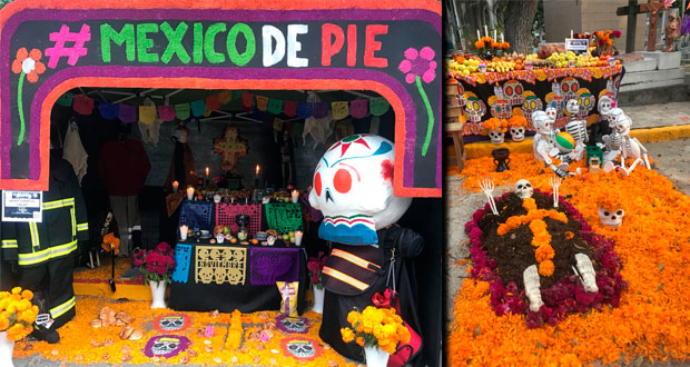 Participan 18 ofrendas en concurso del Ayuntamiento de Puebla