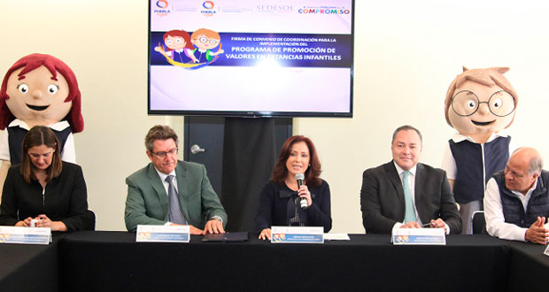 Estancias infantiles en Puebla promoverán valores de convivencia