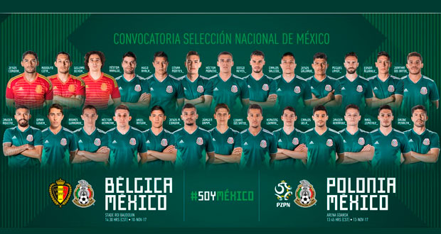 Conoce quiénes jugarán los amistosos contra Bélgica y Polonia