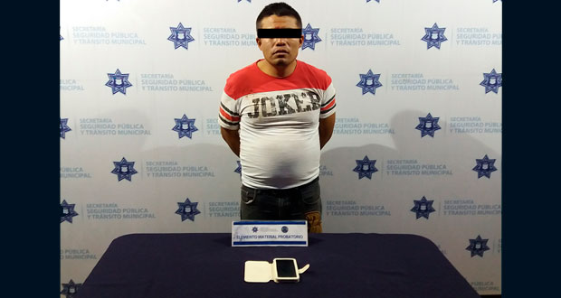Policías municipales detienen a presunto ladrón en La Joya