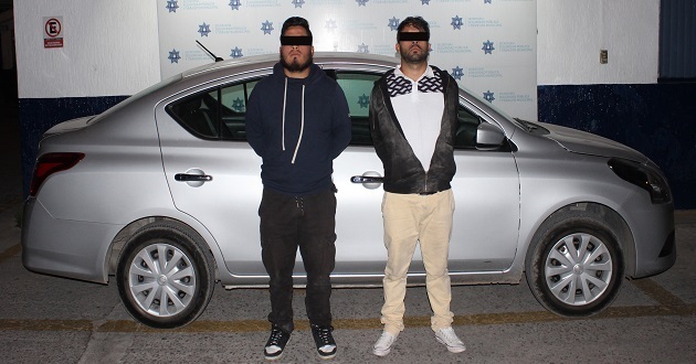 Caen choferes de Uber y taxi por robo a negocios de Puebla. Foto: Especial