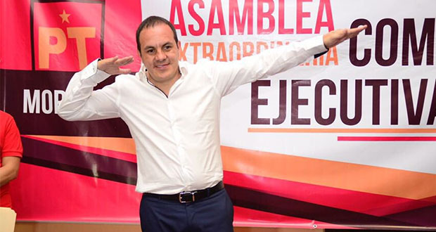 Cuauhtémoc Blanco registra precandidatura a gobierno de Morelos