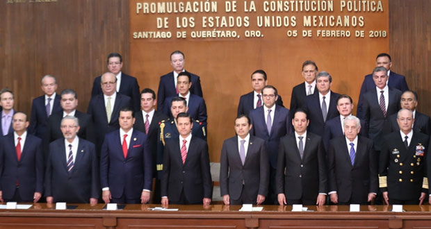 Asiste Gali al 101 aniversario de la promulgación de la Constitución. Foto: Especial