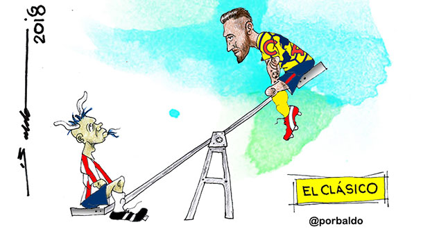 Caricatura: Clásico entre pares