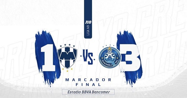 ¡Milagro! el Puebla gana de visita 3-1 en Mty y es 3° en la tabla