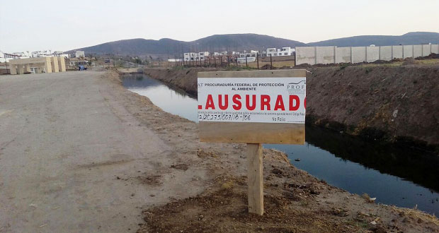 Clausuran proyecto en la Barranca La Mora en Malacatepec-Río Atoyac