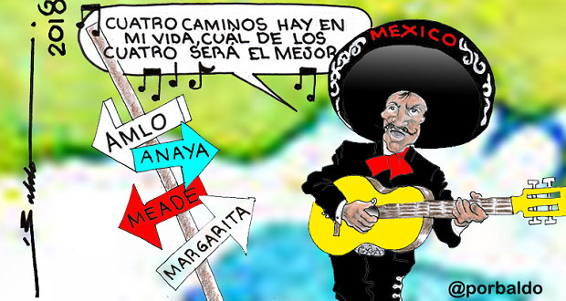 Caricatura-Las-cuatro-opciones-presidenciables