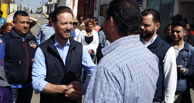Banck supervisa remodelación de calles en San Jerónimo Caleras
