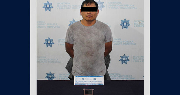Aseguran a probable asaltante de transeúnte