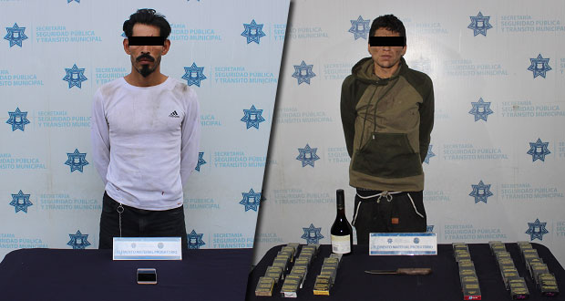 Detienen a dos varones por robo
