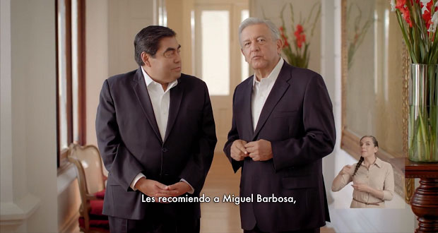 INE ordena a PES sustituir spot donde AMLO pide votar por Barbosa