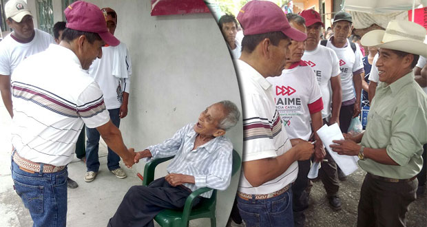 Jaime García inicia campaña en Jopala con propuestas para deporte