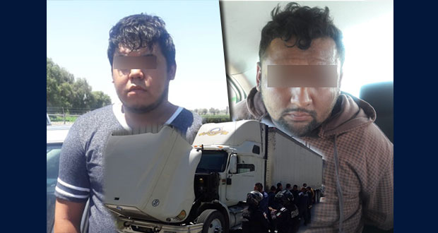 Detienen en Puebla a banda dedicada al robo de transporte de carga