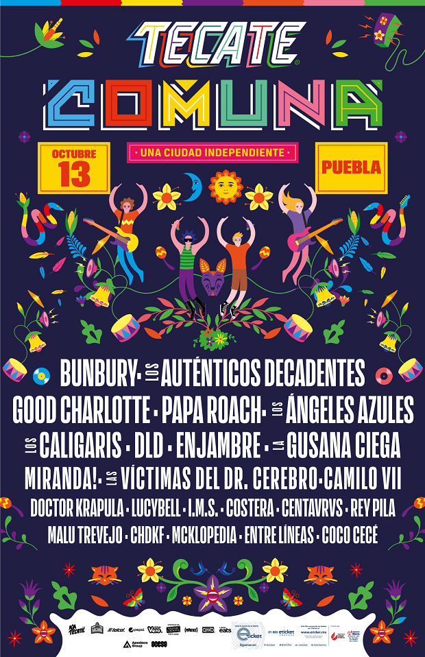 Bunbury y Los Ángeles Azules, en 2ª edición de Tecate Comuna