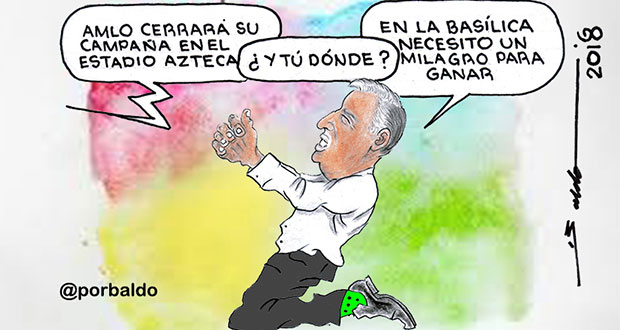Caricatura: Meade también quiere su rosa de Guadalupe
