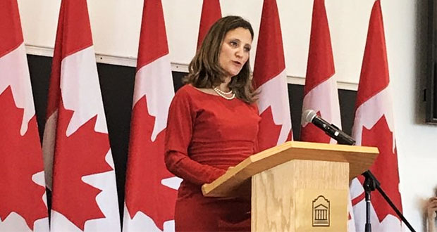Aranceles por 12 mil 600 mdd impondrá Canadá a Estados Unidos