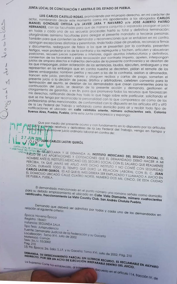 Acusan a Lastiri por liquidación injusta