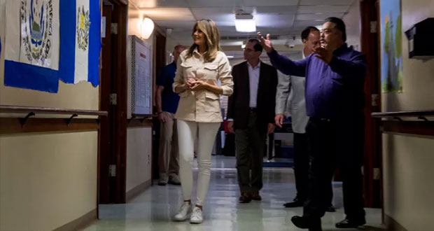 Melania Trump visita centro de detención de menores en frontera