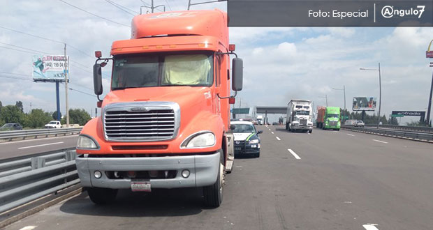 SSP rescata a conductor víctima de asalto en la México-Puebla