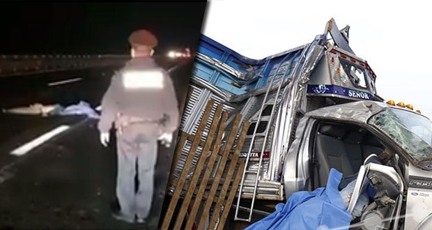 Atropellamiento y choque en la Puebla-Orizaba dejan tres muertos