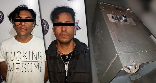 En prisión, 2 por intentar robar caja fuerte en colonia Santa Cruz