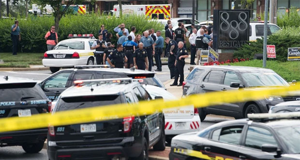 Tiroteo en periódico de Estados Unidos deja al menos 5 muertos