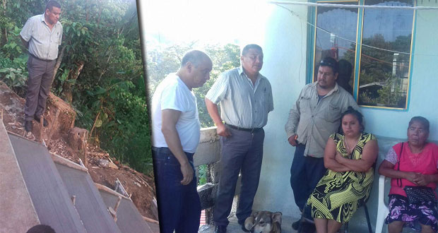 Antorcha gestiona escalinatas en una colonia de Xicotepec