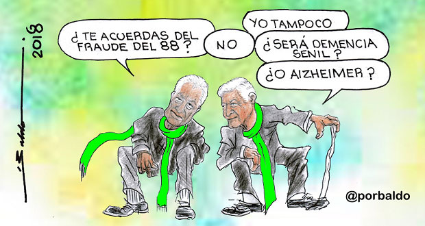 Caricatura: Con nostalgia la cuarta transformación